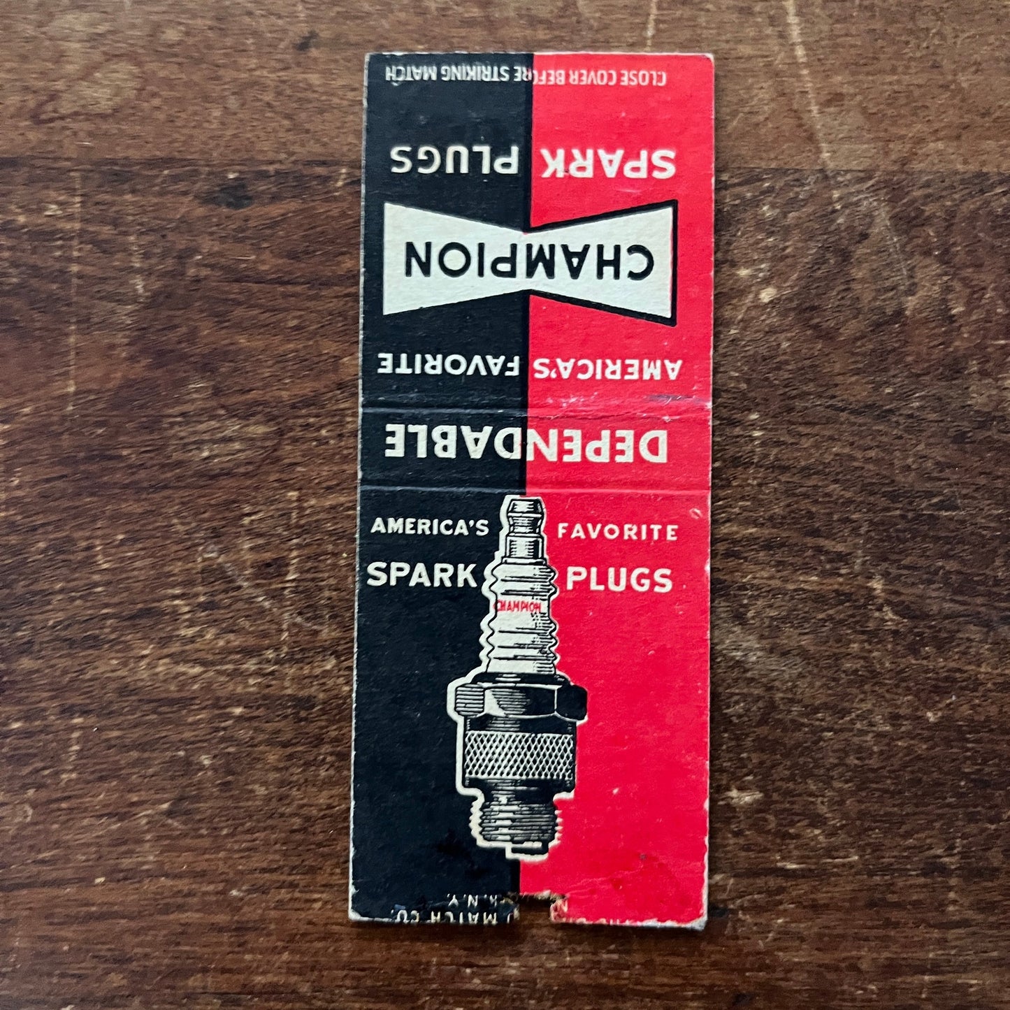 Champion Spark Plugs Advertising Matchbook Cover MM11-7