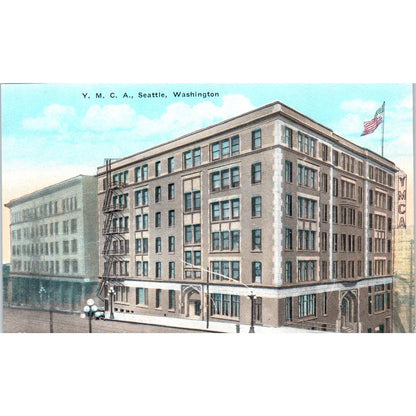 Vintage Postcard YMCA Building Seattle Washington TD9