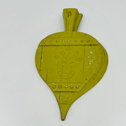 VTG Sexton Bellows Green Cast Aluminum Metal Kitchen Decor Wall Hanging 9” TB7