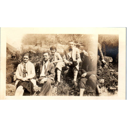 Antique Photograph McLean Young Chas Cushing Dorothy Young Carl Madliinger SE5