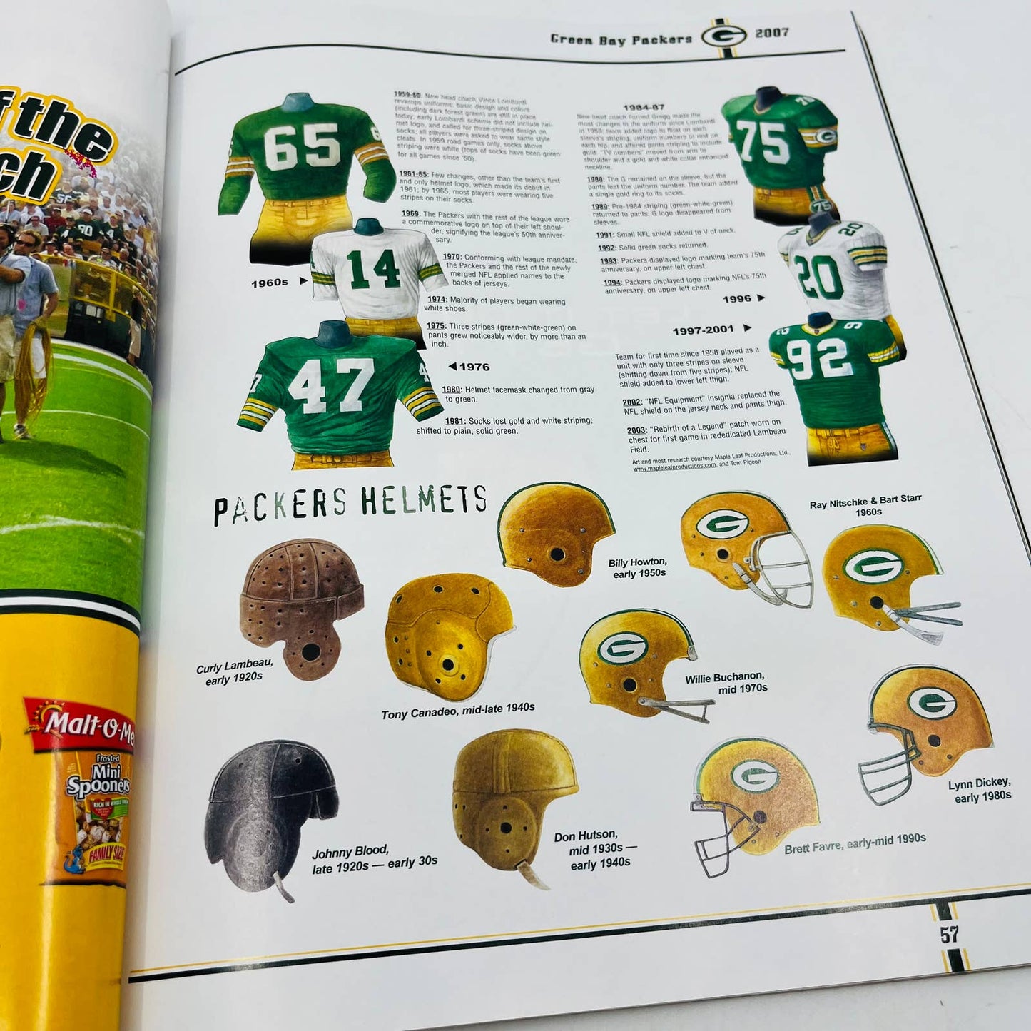 Game Day Green Bay Packers vs Detroit Lions Dec 30 2007 Program Brett Favre BA3