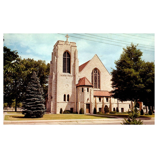 Vintage Postcard - Evangelical Church of St. James Shawano Wisconsin AD9