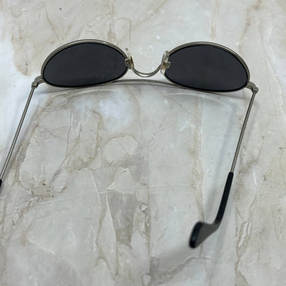 Claiborne Oval Aviator Silver Tone Sunglasses Eyeglasses Frames TJ1-G2-8