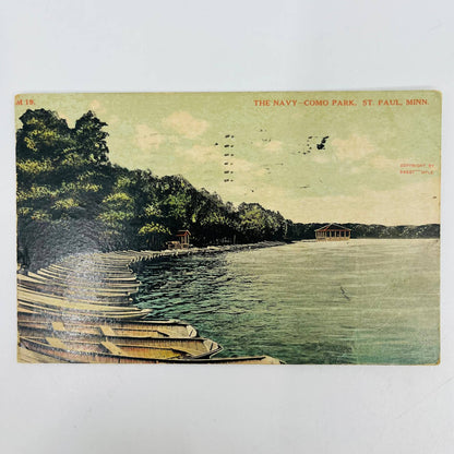 1910s Postcard The Navy Boat Landing Como Park St. Paul MN PA8