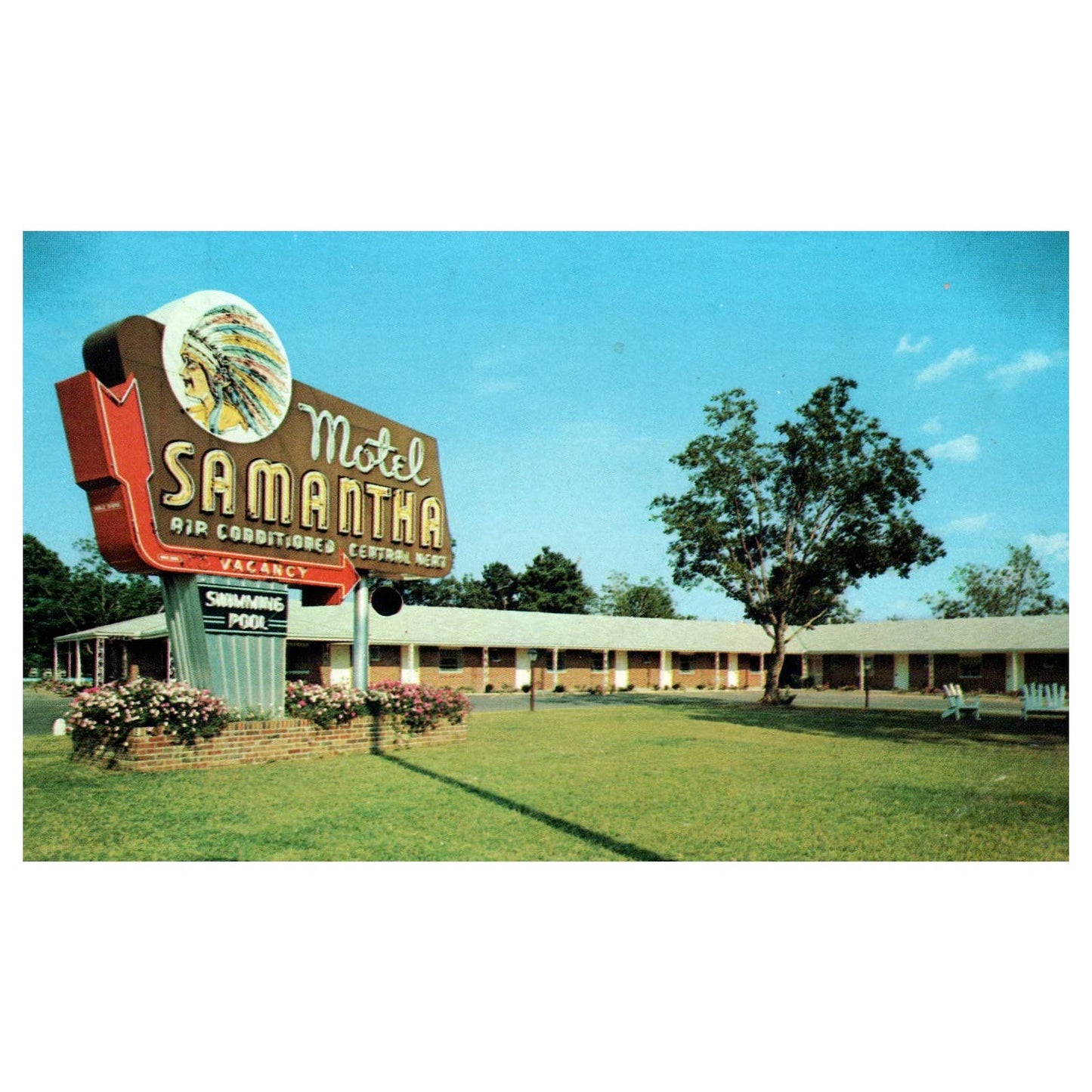Motel Samantha Oxford Alabama - Postcard TJ8-2
