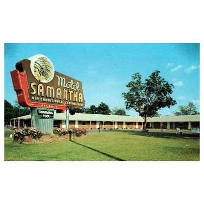 Motel Samantha Oxford Alabama - Postcard TJ8-2