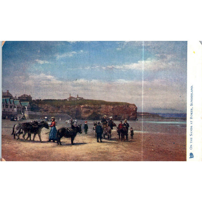Sunderland - Sands at Roker Raphael Tuck Oilette Original Postcard TK1-P17
