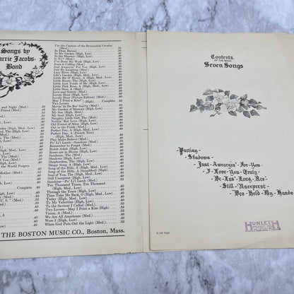 I Love You Truly Vtg Sheet Music From Seven Songs Carrie Jacobs Bond TH1