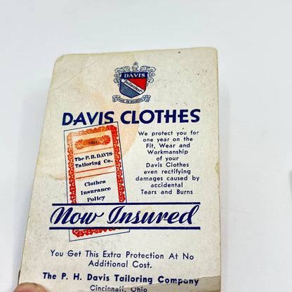 1943 Notebook Set of 2 Davis Clothes Hotel Bingham TJ Van Wert Binghamton NY SC6