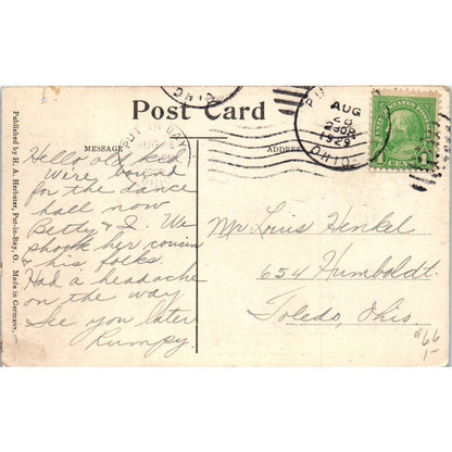 Put-In-Bay Ohio Landmarks 1929 Original Postcard TK1-P13