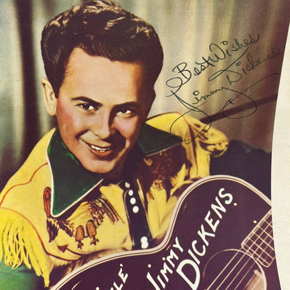 1955 SIGNED Little Jimmy Dickens Country Music Picture Album TG4