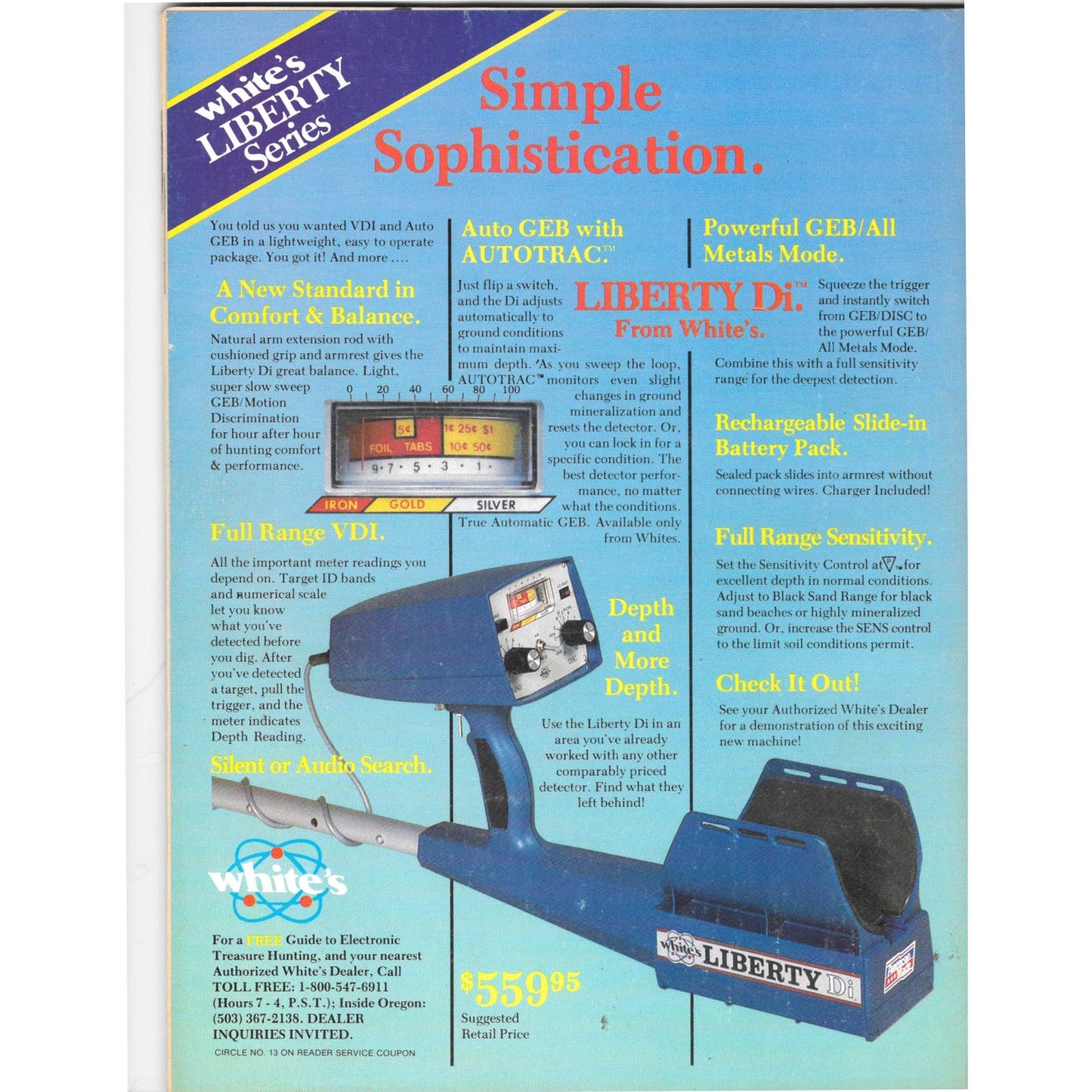 Treasure Search Magazine 1987 Jan/Feb Metal Detecting Gold Diamonds M2