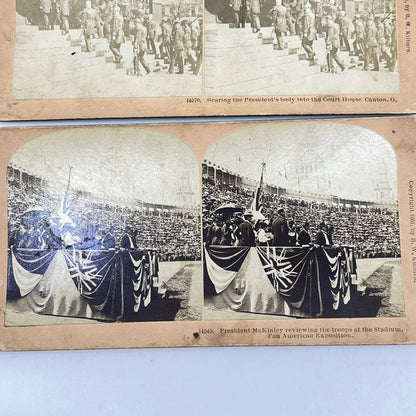 1901 Lot of 6 Stereoview Cards Relating to President McKinley Assassination TF7