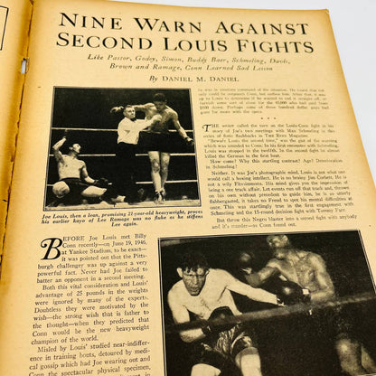 1946 Sept - The Ring Boxing Magazine – Tippy Larkin Cover Louis-Conn TA5