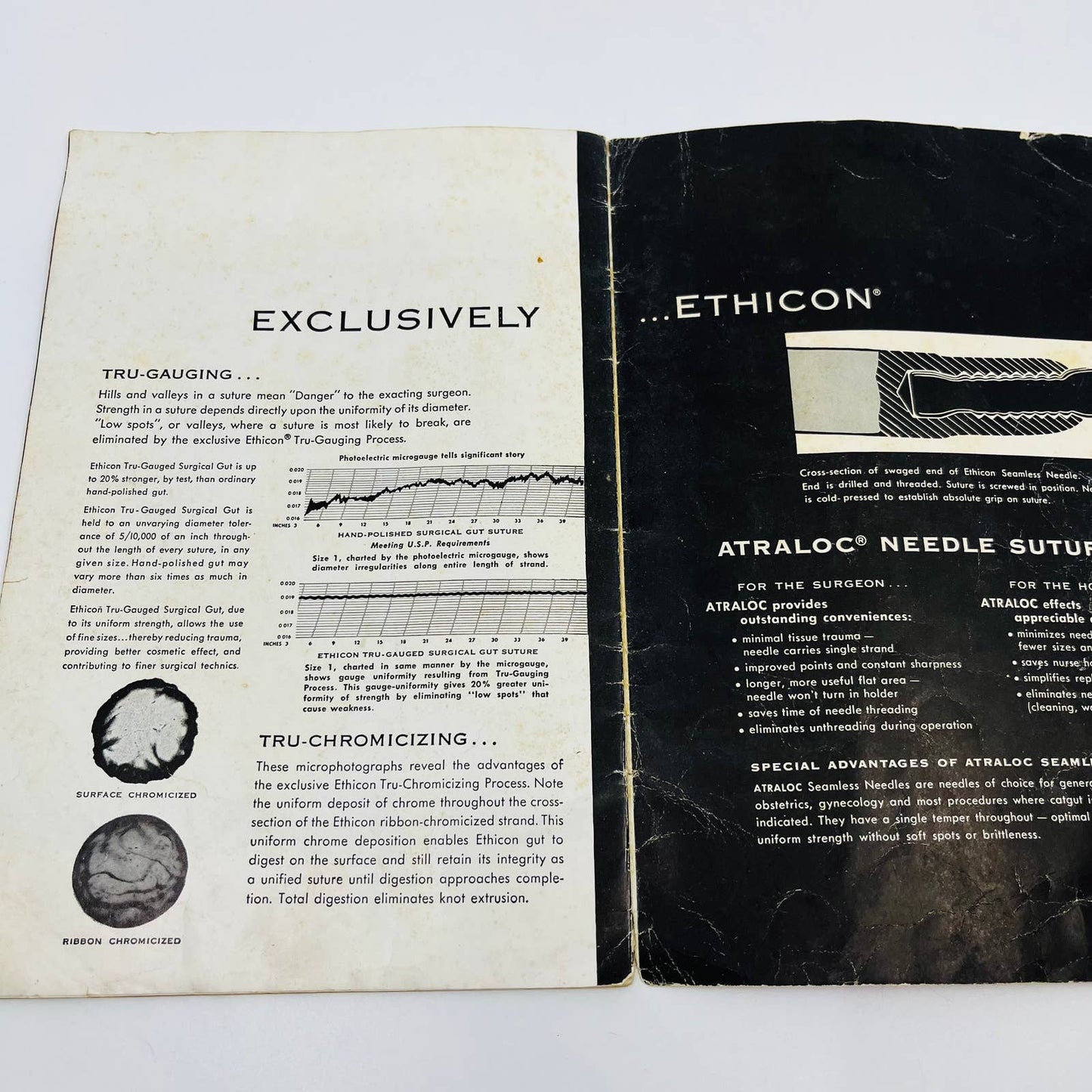 1958 ETHICON CAT-A-LOG Cat Humor Picture Book TD5