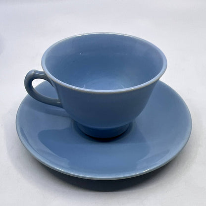 Vintage LuRay Taylor Smith & Taylor Pastels Blue Cup and Saucer TI3-1