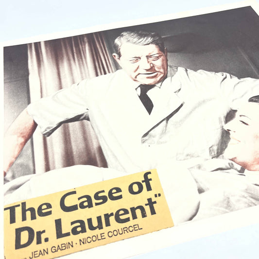 1958 Jean Gabin "The Case Of Doctor Laurent" Lobby Card FL4