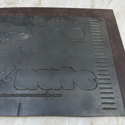 Vintage Newspaper Ad Metal Printing Plate & Flong FAIRWAY Salted Nuts Fargo TC9