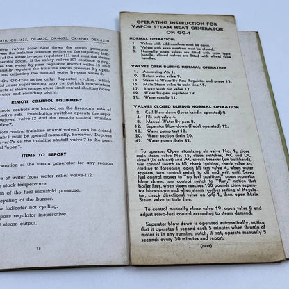 1953 Operator's Manual Vapor-Clarkson Steam Generators Bulletin No. 1-208 TG6