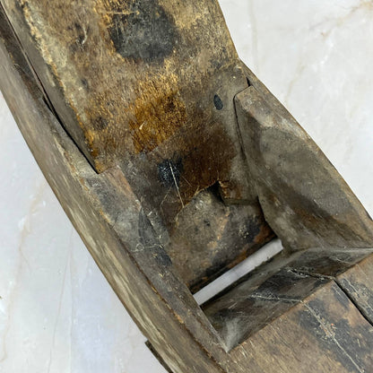 Primitive W.K. & C. Peace Sheffield England Wood Coffin Block Plane 8.5” TI7