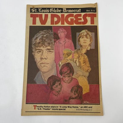 1981 Dec 5 St. Louis Globe-Democrat TV Listings Magazine Timothy Hutton L4-1