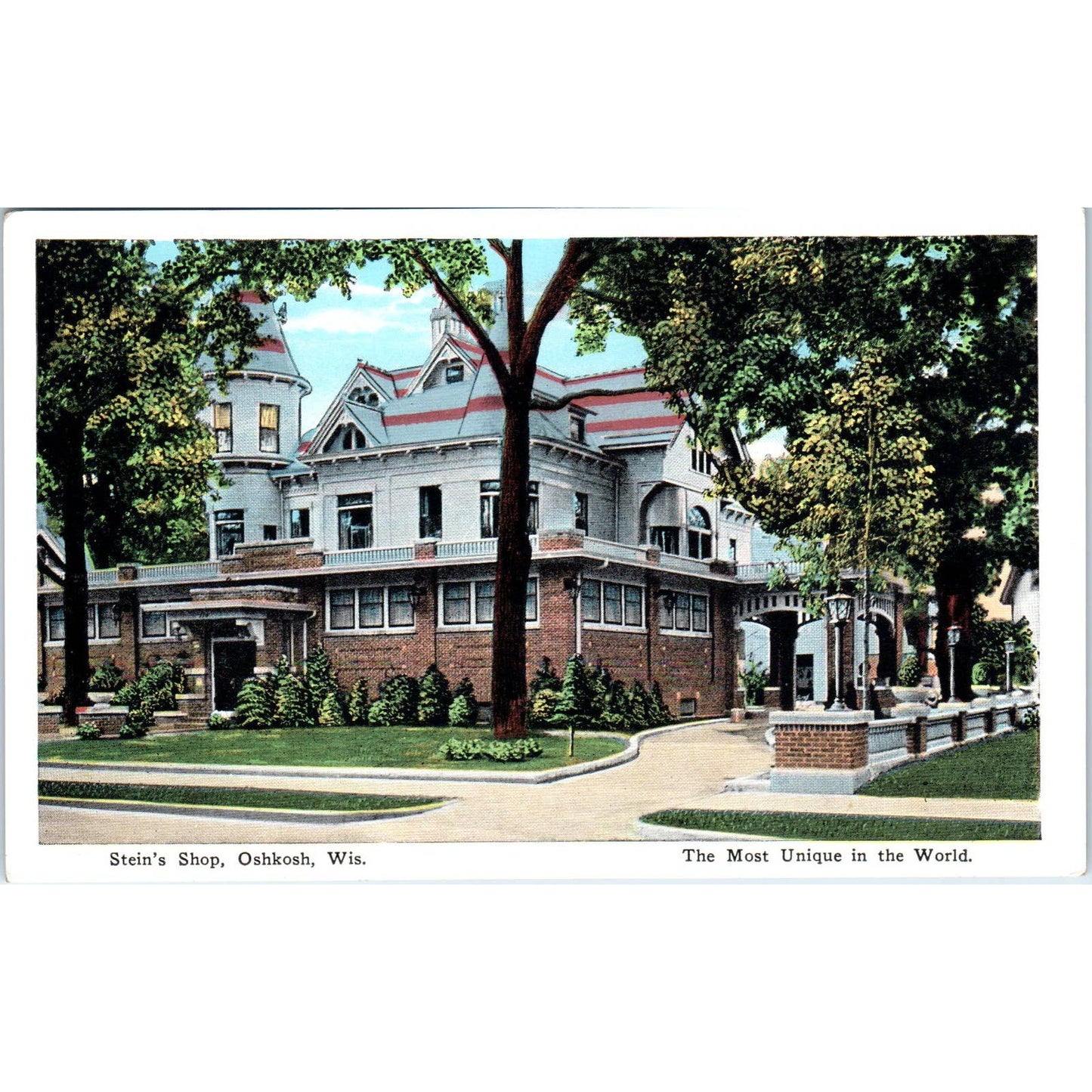 Stein's Shop Oshkosh Wisconsin Original Postcard TJ9-P3