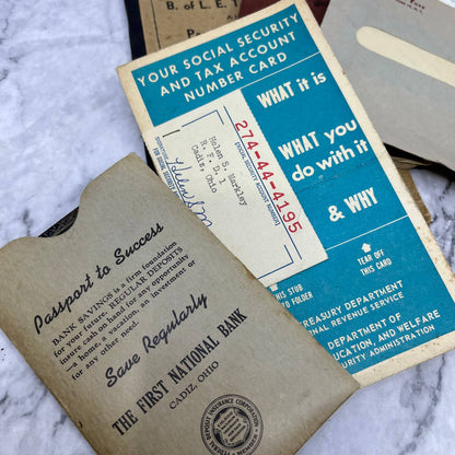 1917-1965 Huge Genealogy Lot Ray & Helen Markley Cadiz Ohio TJ8