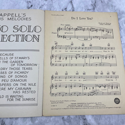 Sheet Music Do I Love You from Du Barry Was A Lady Ethel Merman 1939 V42-2