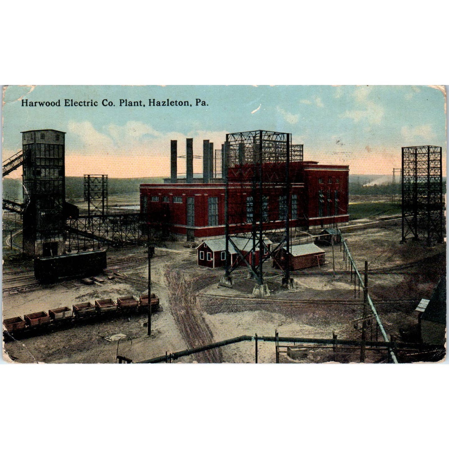 1915 Postcard Harwood Electric Co. Plant Hazleton PA TD9-P1