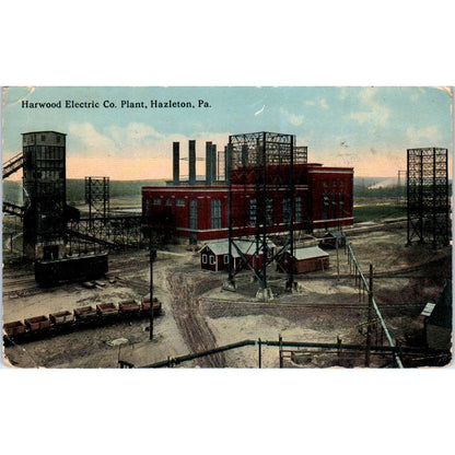 1915 Postcard Harwood Electric Co. Plant Hazleton PA TD9-P1