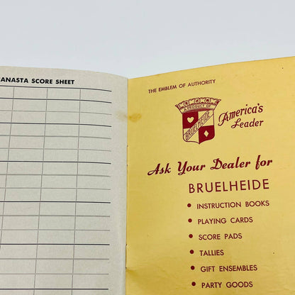 1949 Bruelheide Canasta Made Easy Book SC2