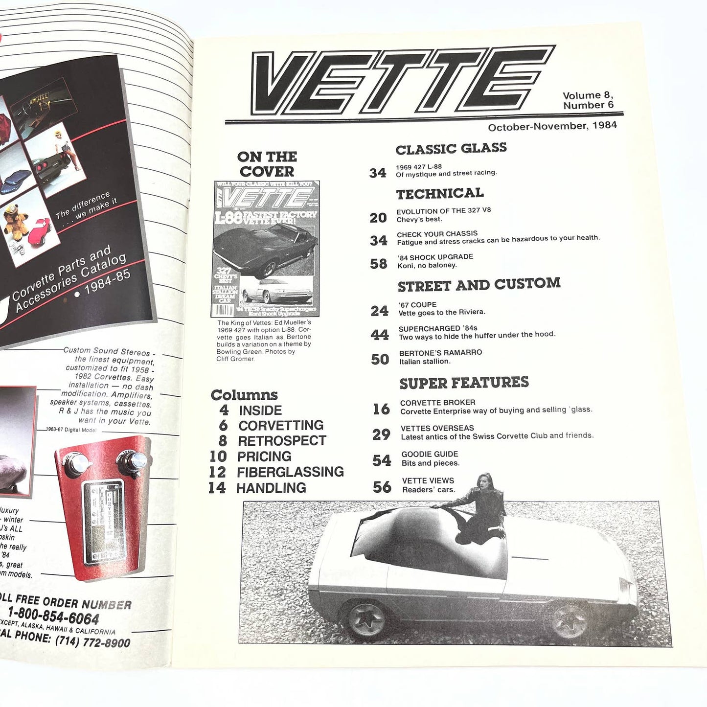 1984 Oct/Nov - VETTE Magazine Corvette STREET AND CUSTOM '67 COUPE TG1