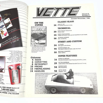 1984 Oct/Nov - VETTE Magazine Corvette STREET AND CUSTOM '67 COUPE TG1