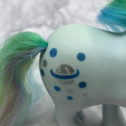 1983 MY LITTLE PONY G1 Moonstone Rainbow Ponies Blue Unicorn MLP TE2