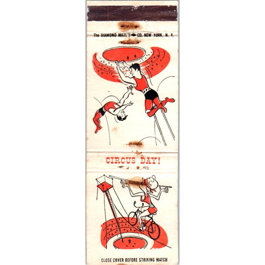 Circus Trapeze High Wire Collectible Advertising Matchbook Cover MM9-8