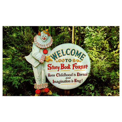 Story Book Forest Welcome Clown Ligonier Pennsylvania - Postcard TJ8-2