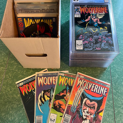 Huge Wolverine Collection Short Box Lot of Comic Books & 12 CGC Slabs