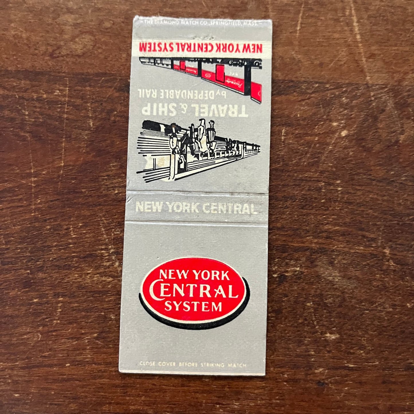 New York Central Railroad System Advertising Matchbook Cover SB3-M1