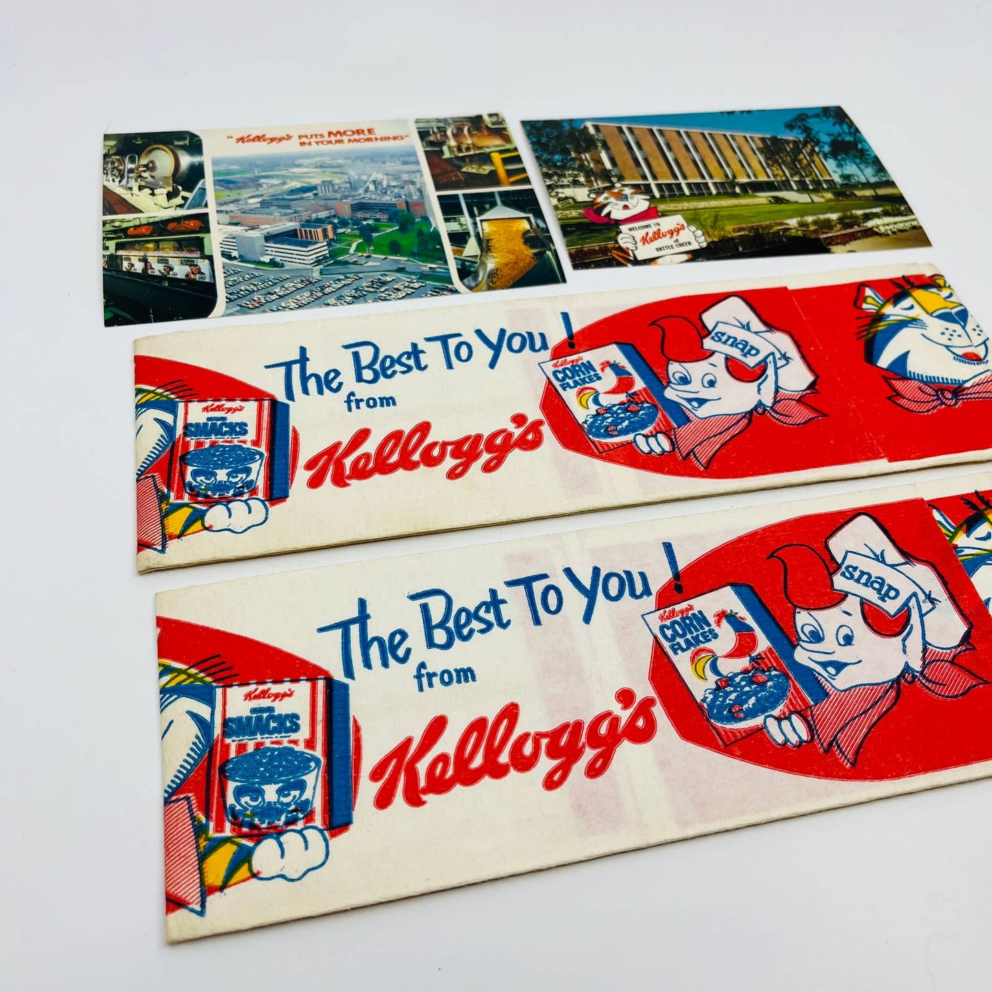 Kellogg's Battle Creek Postcards & Paper Hats Snap Crackle Pop Tony Tiger SC1