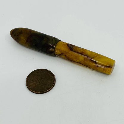 1920s AJAX Miniature Celluloid Marble Fountain Pen 3” MK Moticka SB9