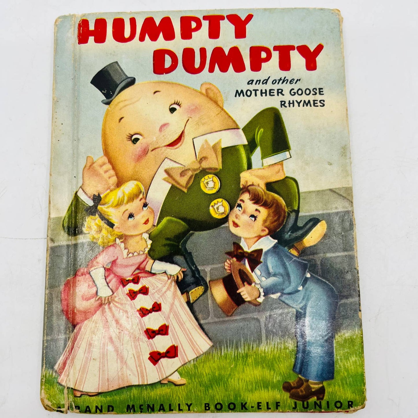 1952 Elf Junior Book Humpty Dumpty and Other Mother Goose Rhymes Illustrated BA4