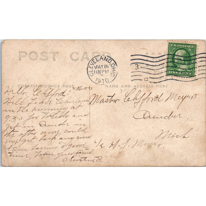 Fishing Giant Bullhead Martin Post Card RPPC 1910 Original Postcard P1-13