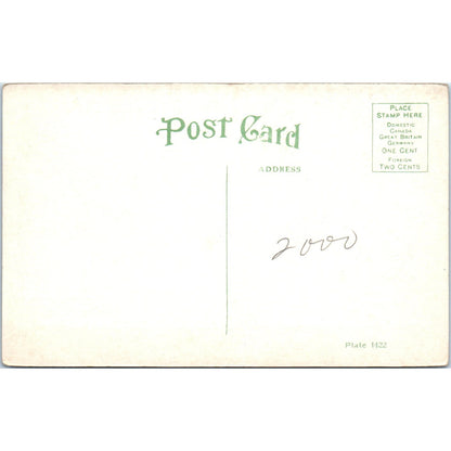 Pine Street Spartanburg SC Original Postcard P1-12