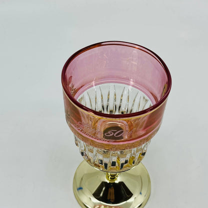 50th Anniversary Metal Glow Janette Treasured Edition Goblet Candle Holder TD1