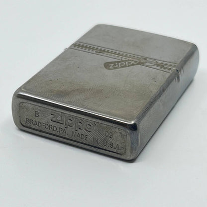 Vintage ZIPPO Zipper Design Chrome Lighter SC6