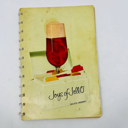 Vintage 60s JOYS OF JELL-O Gelatin Dessert Cookbook Illustrated Recipes  TB6