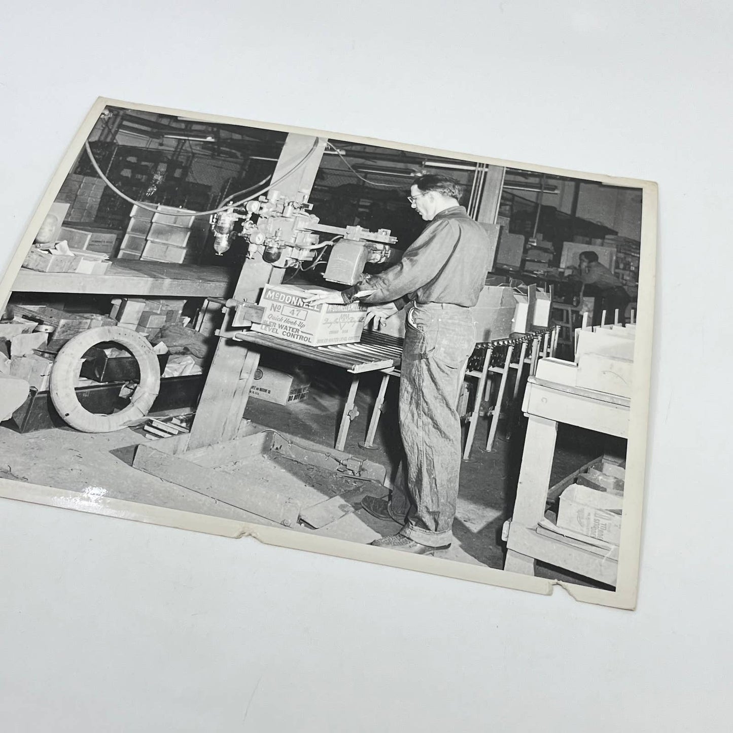 1940s Assembly Line Manufacturing Photo McDonnell & Miller Inc. 8x10” AA7-22