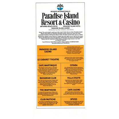 1982 Bahamasair Airline Flight Schedule April 25 Timetable SE4