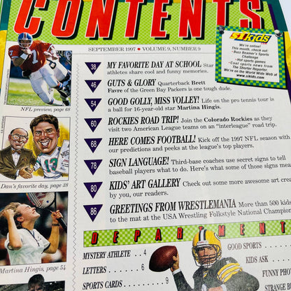 Sports Illustrated Kids Sept 1997 Green Bay Packers Brett Favre Motorcycle BA3