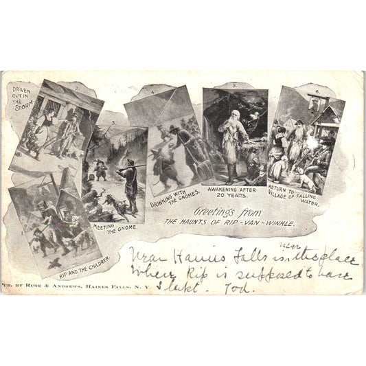 The Haunts of Rip Van Winkle 1904 - Original Postcard P3-4